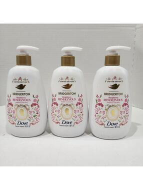 3pk Dove x BRIDGERTON Raspberry Rendezvous Hand Soap 12 oz. NEW! Limited Ed